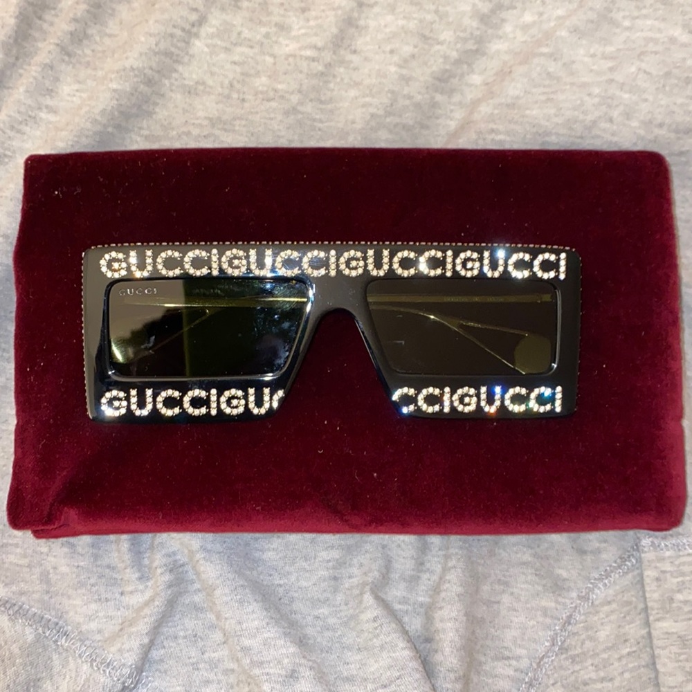 Gucci Acetate Crystal Sunglasses